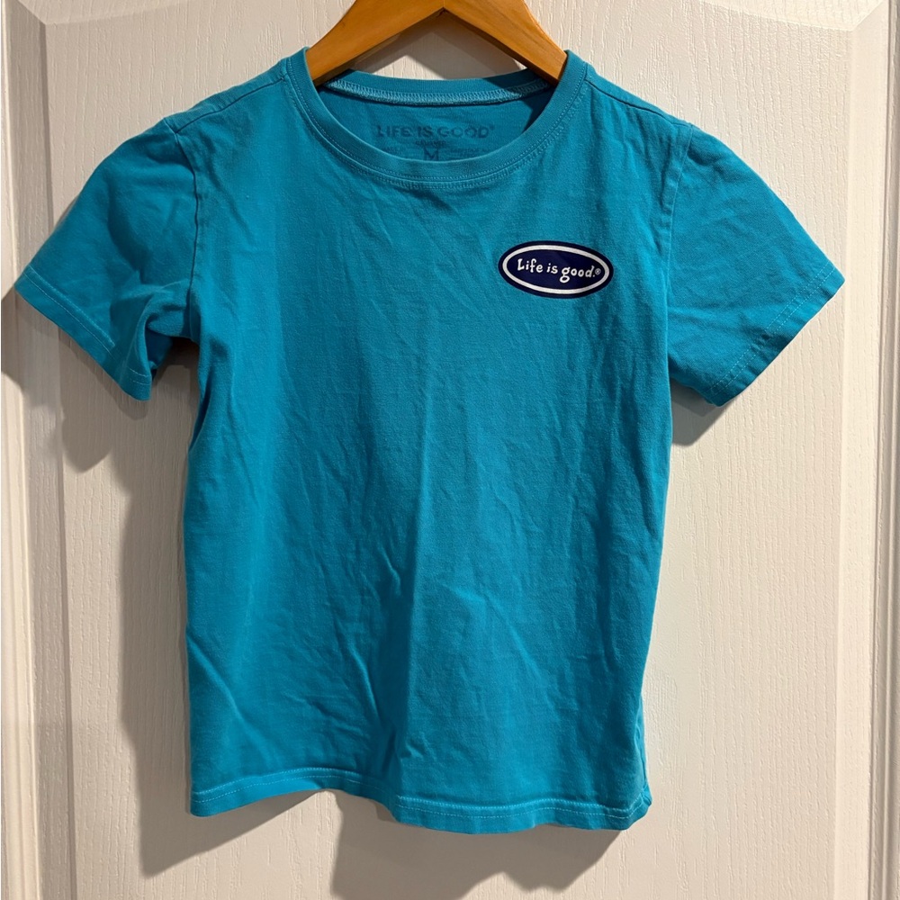 Life Is Good Kids Teal Short Sleeve Tee
